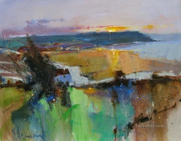  Sunrise Painting - Cove Sunrise abstract seascape